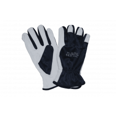 Gloves smooth leather with nylon 6 size.