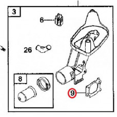 Прокладка карб.Briggs&stratton.SB11 Intek (691894)