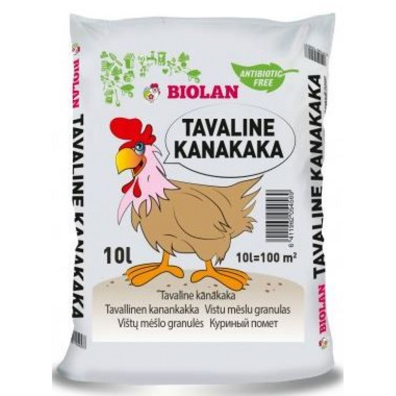 Biolan Chicken manure granules 10l 
