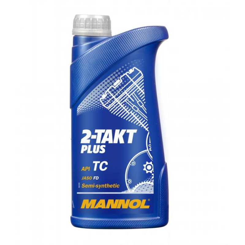 Engine fuel oil 2T Mannol Plus 1l semi-synthetic - 7204-1