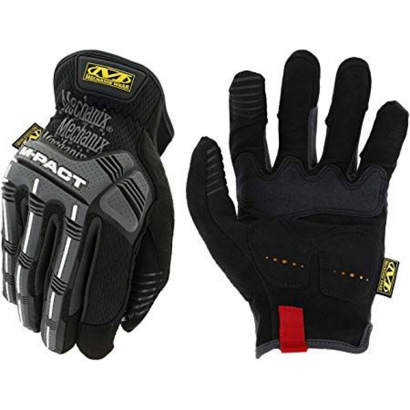 Gloves M-Pact Open Cuff Black/Grey 10/L