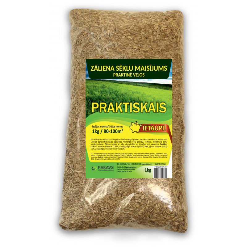 Lawn seed mix Practical, 1 kg