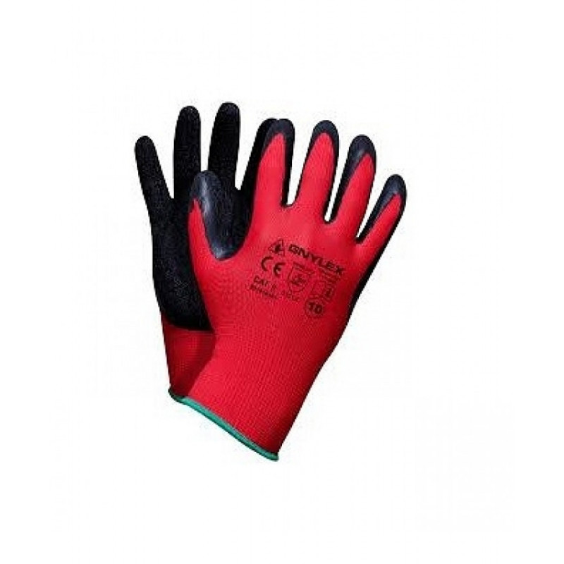 Latex coated gloves. 8 size